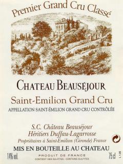 Château Beauséjour Duffau Lagarrosse 1961 Bottle (75cl) Château Beauséjour Duffau Lagarrosse 1961 Bottle (75cl)