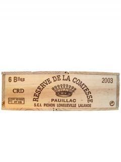 La Réserve de la Comtesse 2003 Original wooden case of 6 bottles (6x75cl) La Réserve de la Comtesse 2003 Original wooden case of 6 bottles (6x75cl)