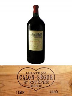 Château Calon-Ségur 1980 Original wooden case of one impériale (1x600cl) Château Calon-Ségur 1980 Original wooden case of one impériale (1x600cl)
