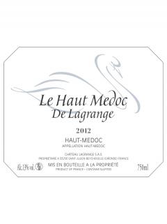 Le Haut Médoc de Lagrange 2012 6 bottles (6x75cl) Le Haut Médoc de Lagrange 2012 6 bottles (6x75cl)